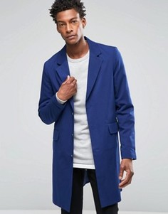 Легкое темно-синее пальто ASOS - Темно-синий