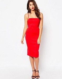 Платье-футляр миди ASOS - Красный