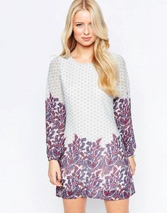 Цельнокройное платье с принтом Yumi - Кремовый