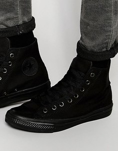 Черные высокие кеды Converse Chuck Taylor All Star II 151221C - Черный