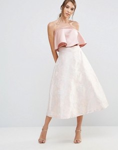 Пышная розовая юбка из жаккарда Coast Madsen - Розовый