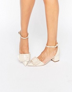 Туфли на каблуке с заостренным носком ASOS SERENA - Бежевый