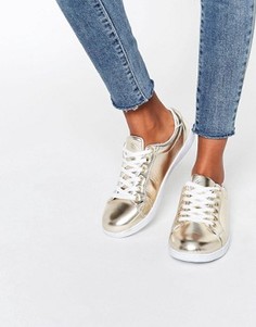 Золотистые кроссовки Missguided - Золотой