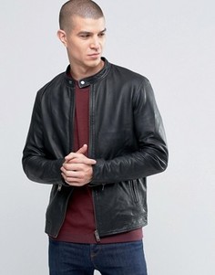 Кожаная куртка Selected Homme Kyle - Черный