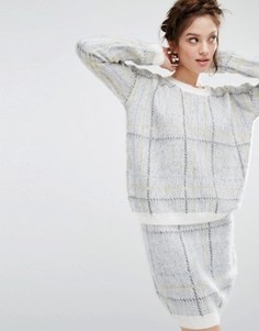 Oversize джемпер в клетку Willow and Paige Co-Ord - Мульти