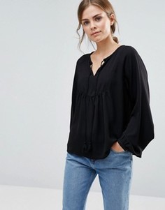 Блузка с кисточками Vero Moda Gerogine - Черный