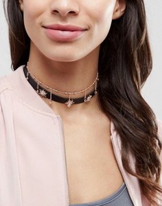 ALDO Layered Stars Choker Neckace - Золотой