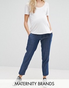 Mamalicious Denim Bottoms - Синий Mama.Licious