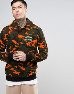 Criminal Damage Hoodie In Camo Print - Оранжевый