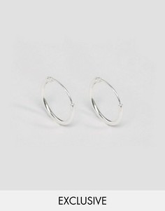 Серебряные серьги-кольца Reclaimed Vintage - Серебряный