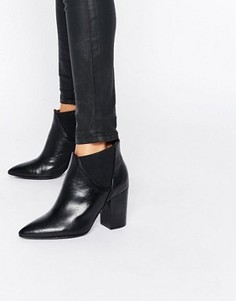 Черные кожаные ботильоны Hudson London Crispin - Черный