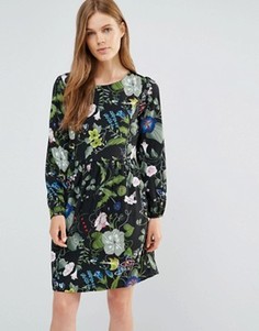 Платье с принтом Yumi - Черный