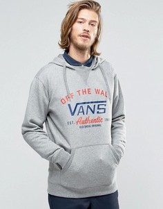 Серое худи с логотипом Vans Culver VA2YO602F - Серый