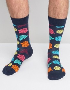 Носки с розами Happy Socks - Мульти