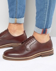 Красные кожаные туфли на шнуровке ASOS - Красный