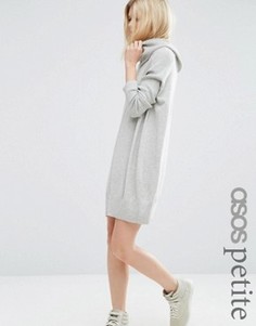 Платье-джемпер в стиле casual со свободным воротом ASOS - Серый