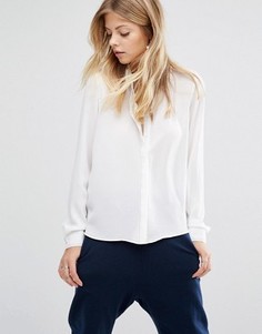 Свободная рубашка с отделкой Vero Moda - Белый