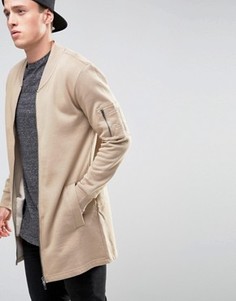 Длинная трикотажная куртка Brave Soul - Рыжий