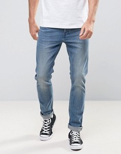 Levis Line 8 Slim Unisex Jeans In Blue Mid Authentic - Синий