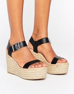 Босоножки на танкетке Steve Madden Halifax - Черный