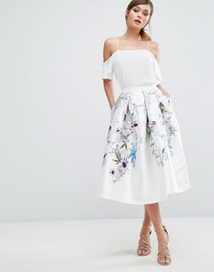Юбка со складками Ted Baker - Белый