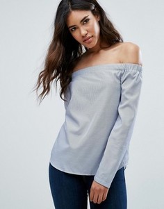 Топ с открытыми плечами Glamorous - Синий