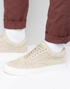 Бежевые замшевые кроссовки Vans Old Skool Premium Pack VA38G1NZK - Бежевый