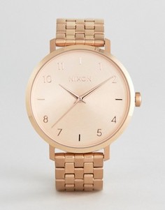 Часы цвета розового золота Nixon Kensington - Золотой