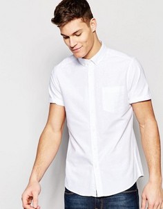 Белая оксфордская рубашка классического кроя ASOS - Белый