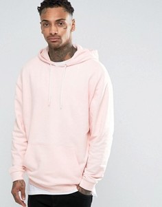Свободное розовое худи ASOS - Розовый