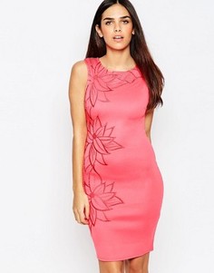 Платье с цветочной отделкой Michelle Keegan Loves Lipsy - Оранжевый