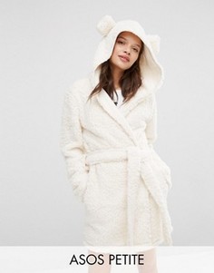 Халат с ушками ASOS PETITE Fluffy Cloud - Кремовый