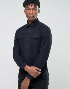 Рубашка навыпуск узкого кроя Jack & Jones Premium - Черный