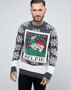 Джемпер Brave Soul Christmas - Серый