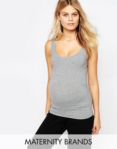 Классическая майка для беременных Mamalicious - Серый Mama.Licious