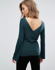 Джемпер в рубчик ASOS - Зеленый