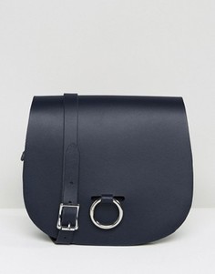 Сумка с застежкой-кольцом Leather Satchel Company - Темно-синий