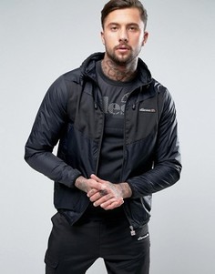 Свитшот с крупным логотипом на вставке Ellesse - Черный