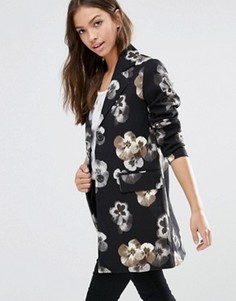 Пиджак с цветочным принтом Vero Moda Vera - Черный