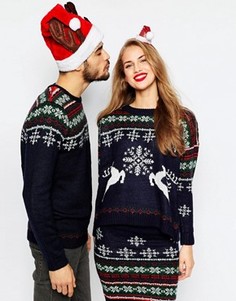 Новогодний джемпер с узором Фэйр-Айл ASOS co-ord - Мульти