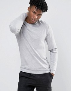 Серый меланжевый свитшот ASOS - Серый