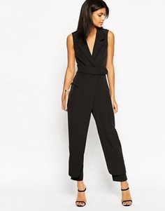 Комбинезон с воротником ASOS - Черный