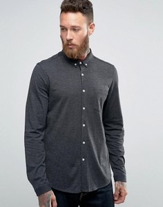 Зеленая трикотажная рубашка классического кроя ASOS - Зеленый