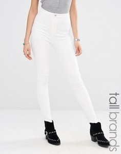 Облегающие джинсы с завышенной талией Missguided Tall - Белый