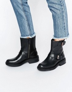 Кожаные байкерские ботинки Calvin Klein Jeans Flynn - Черный