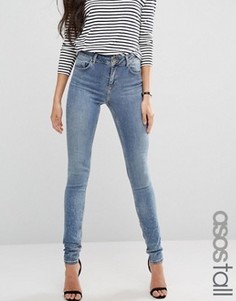 Джинсы с классической талией ASOS TALL LISBON - Синий