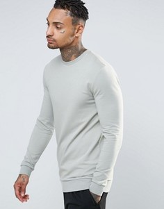 Зеленый удлиненный свитшот ASOS - Зеленый