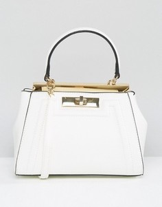 Сумка-тоут с золотистой застежкой Aldo - Белый