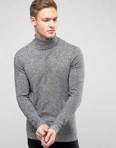 Серая водолазка New Look - Черный