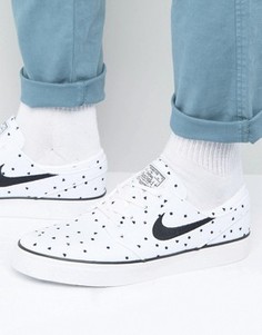 Белые парусиновые кроссовки Nike SB Stefan Janoski 705190-100 - Белый